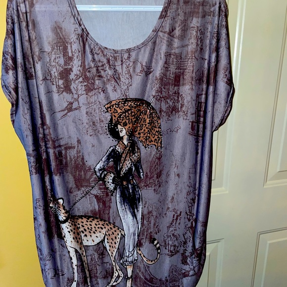 Beautiful Leopard and jewel Blingy dress Top - Picture 7 of 9